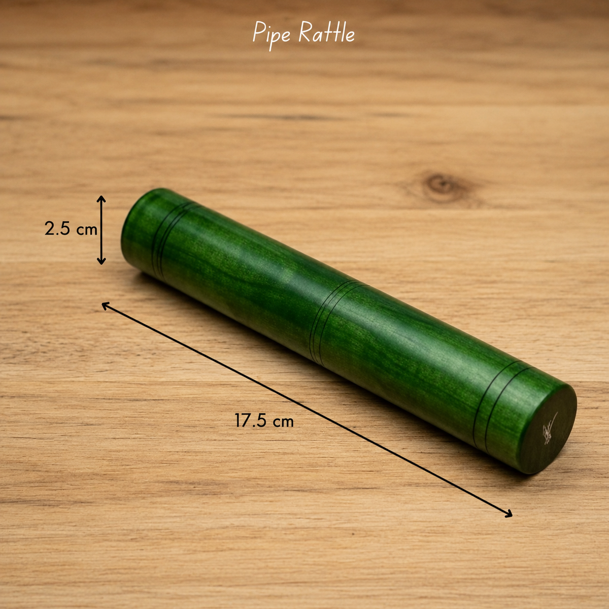 Wooden Channapatna-Style Pipe Rattle | Lacquer Finish Non-Toxic Rattle for Babies 3β12 Months