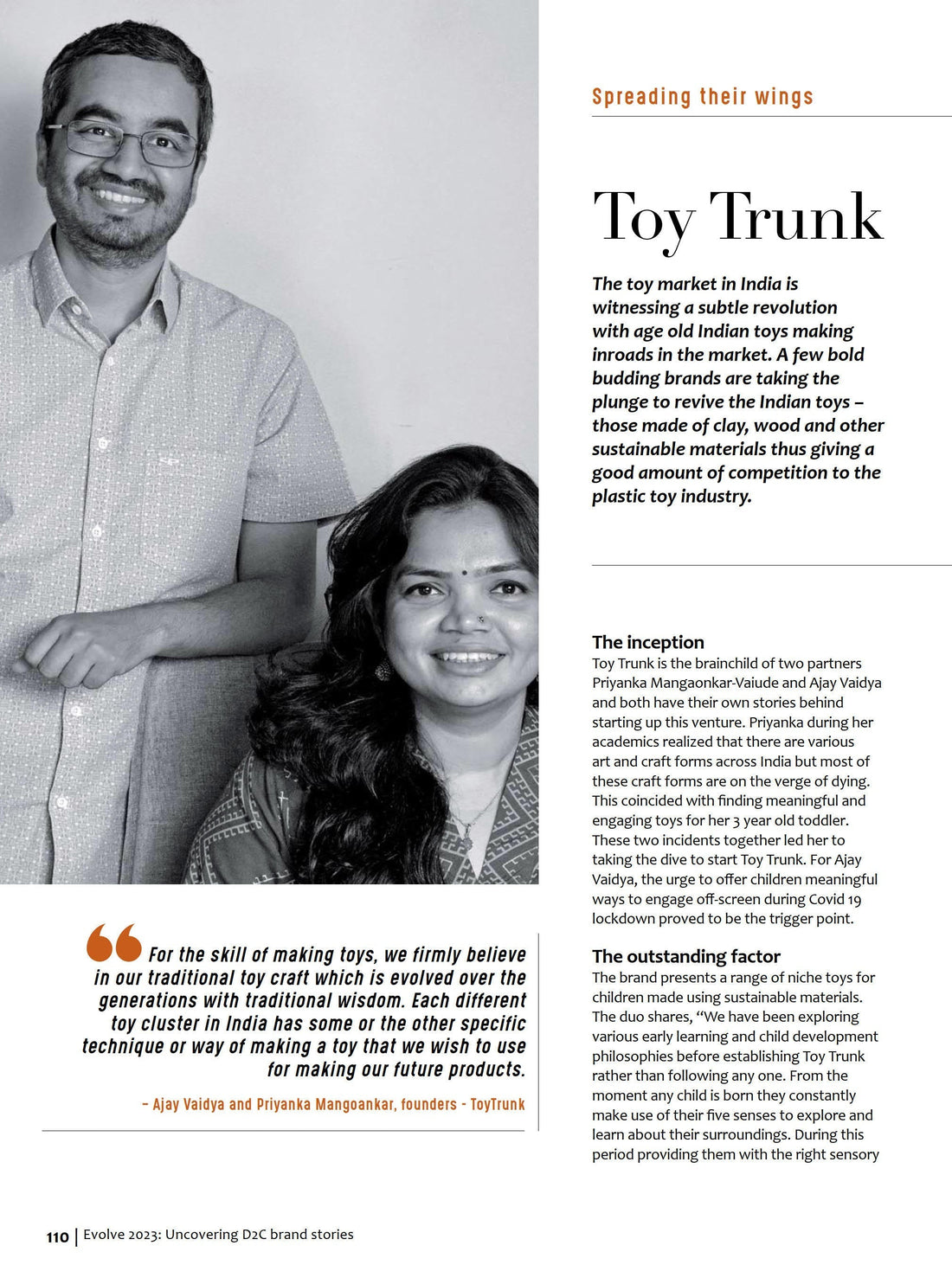 Evolve: Uncovering D2C Brands Stories