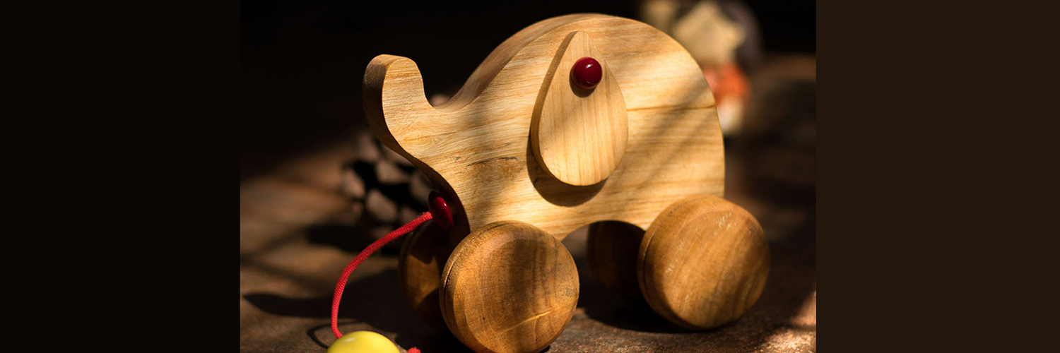 Wooden Ellie the Elephant for kids by The Toy Trunk – handmade, eco-friendly animal & elephant toy, safe for toddlers, promotes coordination & motor skills