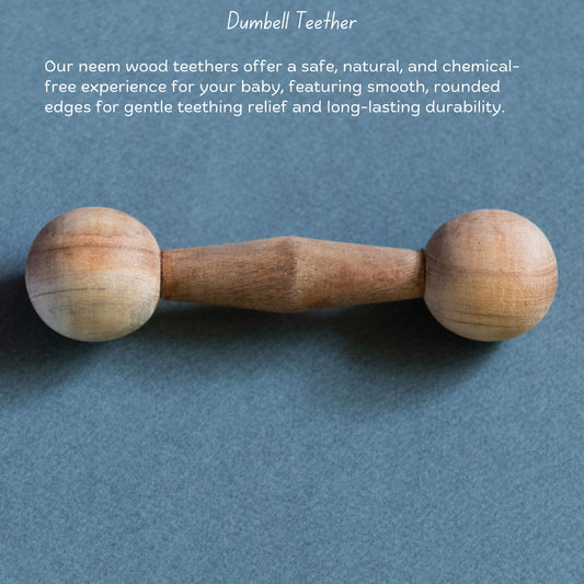 Wooden Dumbell teether