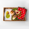 Wooden Joyful Journey Baby Box | Wobbler, Bird Teether, Disc & Fruit Flash Cards | 3–12 Months