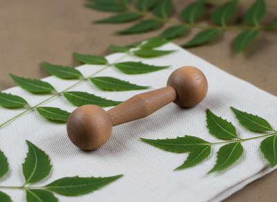 Wooden Dumbbell Teether