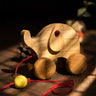 Ellie the Elephant Wooden Pull-Along Toy | Walking & Motor Development for Toddlers 1–3 Years