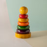 Montessori Wooden Ring Stacker | Size Sorting & Fine Motor Skill Toy for Toddlers 12–24 Months